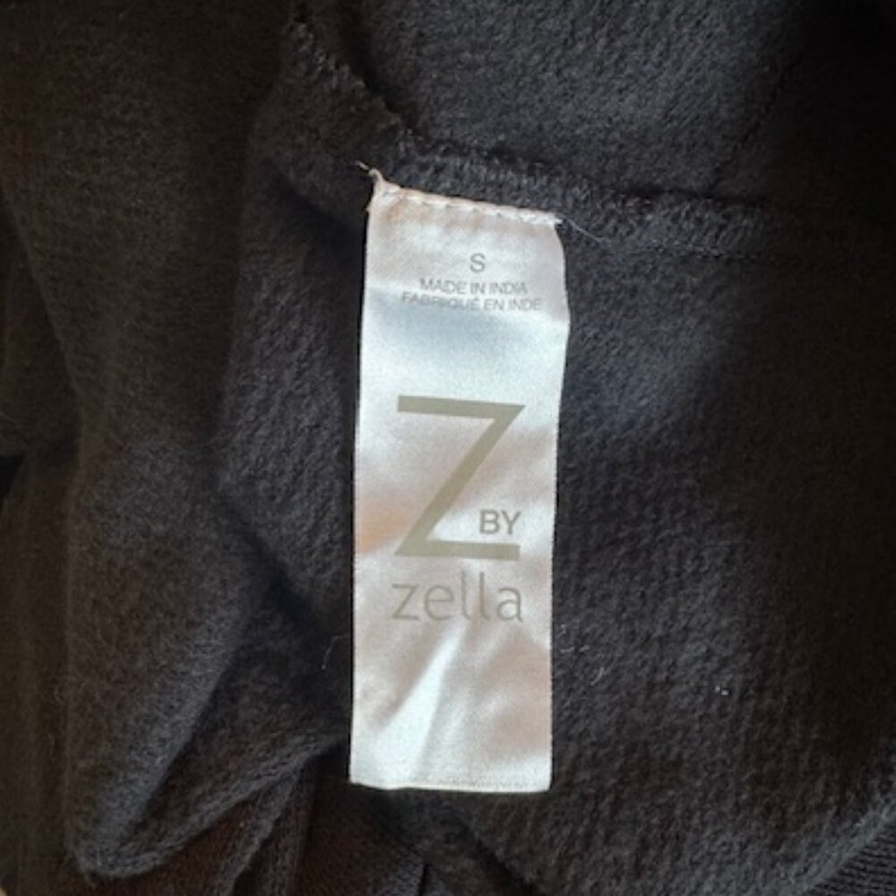 Z by Zella Black Pullover Hoodie White Drawstring Womens Sz S Oversized NWT 1011 - Picture 7 of 7